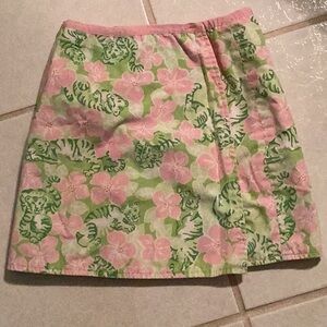 Lilly Pulitzer child’s reversible wrap skirt versatile beach travel play 6